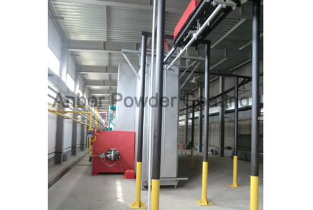 View form the curing furnace end